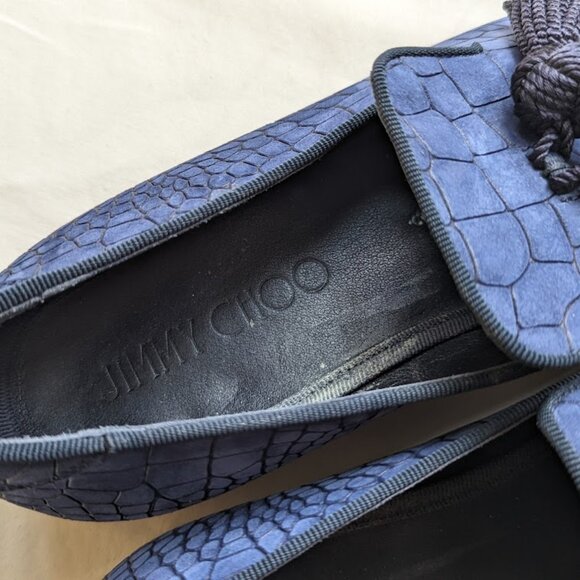 Jimmy Choo Men's Loafer Blue Size 42 1/2 - Picture 3 of 5